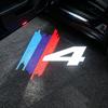 1/2 Pairs LED Door Welcome Light Logo Projector Lamp Car Sticker Fits Mini BMW M Series E46 E60 E90 F18 F20 F30 X1 X3 X5 M2 M3 M