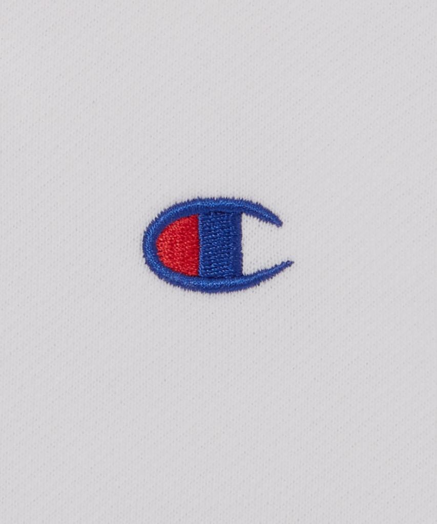 Champion Базовая белая толстовка на молнии с логотипом C
