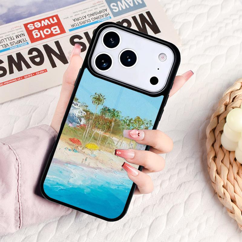 Love Summer Beach Phone Case For IPhone 17 16e 15 14 13 12 11 Pro Max Air Mini Soft Protective Cover