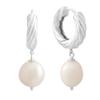 Silver Earrings with Natural Baroque Pearls (2185109)