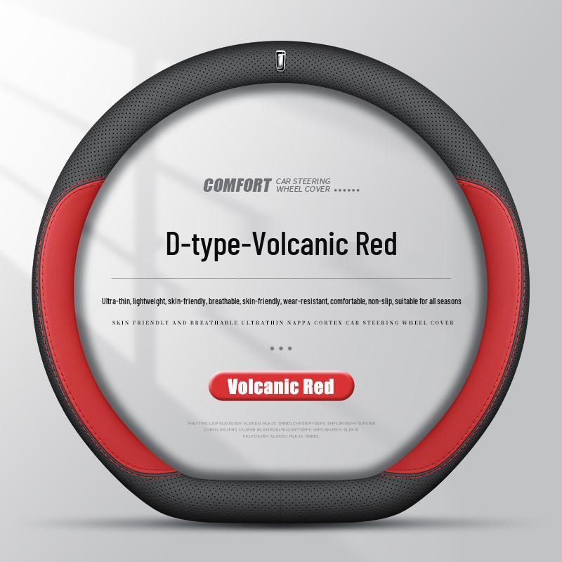 Ultra-Thin Genuine Leather Steering Wheel Cover for Besturn NAT B70, T77, T90, T50, Yueyi