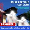 Solar Clamp Lamp LED Solar Garden Light Outdoor Clip-on Motion Sensing Light Induction Camping Light for Outdoor Courtyard Fence