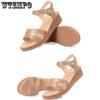 Women's Sandals Summer New Soft Leather Flat Bottom Sandals Simple and Versatile Mom Sandals Middle-aged Anti-slip Open Toe Sandals