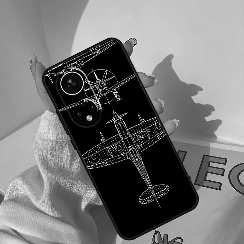 Чехол для телефона в виде самолета для Honor Magic 8 Pro 7 6 5 Lite Чехол для Honor 200 400 50 70 90 X8a X8b X9a X9b X9c