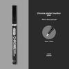 Chrome Mirror Marker: Electroplated Silver Reflective DIY Pen for Gundam Models, Glass, and Metal Painting.
