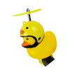 Велосипедный звонок в виде утки Универсальный велосипедный руль Желтый утиный звонок Резиновая утка Велосипедный звонок со светодиодной подсветкой Шлем и пропеллер
