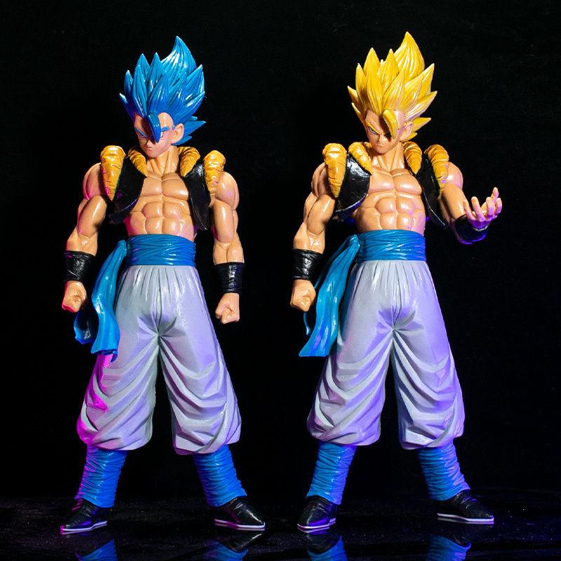 Dragon Ball Z Super Saiyan Figures Set, Large Standing Statues of Goku Vegeta Gogeta Broly SS4, Collector Anime Model Toys