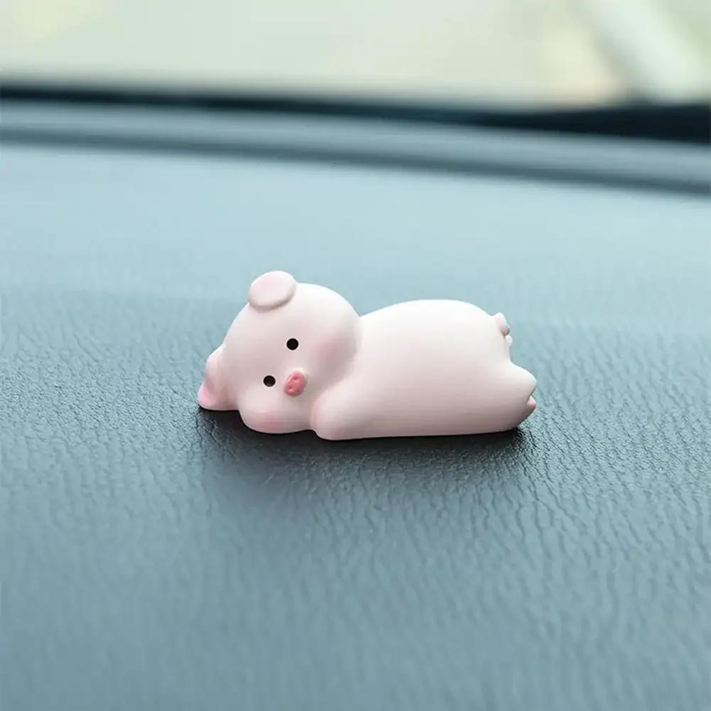 Прекрасные Спящие Животные Автомобильные Украшения Украшение для Приборной Панели Автомобиля Центральной Консоли Медведь Свинья Кролик Утка Аксессуары для Интерьера Автомобиля