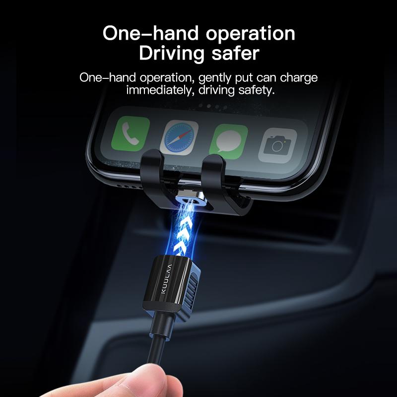 Kuulaa Магнитный USB-кабель для быстрой зарядки, кабель Micro Type C, магнитное зарядное устройство, провод для зарядки данных, кабель для мобильного телефона, шнур для iPhone 8 X 7, samsung xiaomi 9