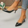 Сексуальные женские туфли на очень высоком каблуке, модные босоножки с острым носком, летние элегантные тонкие туфли-лодочки для вечеринки, женские туфли