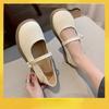 Summer Shallow Mouth Soft Sole Mary Jane Shoes Super Soft 2025 New Fashion Korean Version One-pedal Lazy Shoes Women's Flat Bottom Tide
