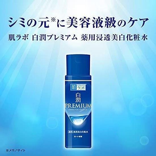 Hada Labo Shirojun Premium Лечебный Глубоко Увлажняющий Отбеливающий Лосьон Moist 170 мл + Саше Gokujun в Комплекте Квази-препарат