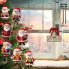 10 шт. Рождественские деревянные украшения Санта-Клауса Xmas Елка Подвески Украшение для елки Дом Подарок детям Новый год