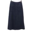 Mila Owen Linen Blend Long Skirt 1 Navy Women Used
