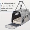Portable Cat Carrier Bag, Breathable Polyester Soft-Sided Travel Pet Bag with Zipper Closure, Outdoor Pet Carrier