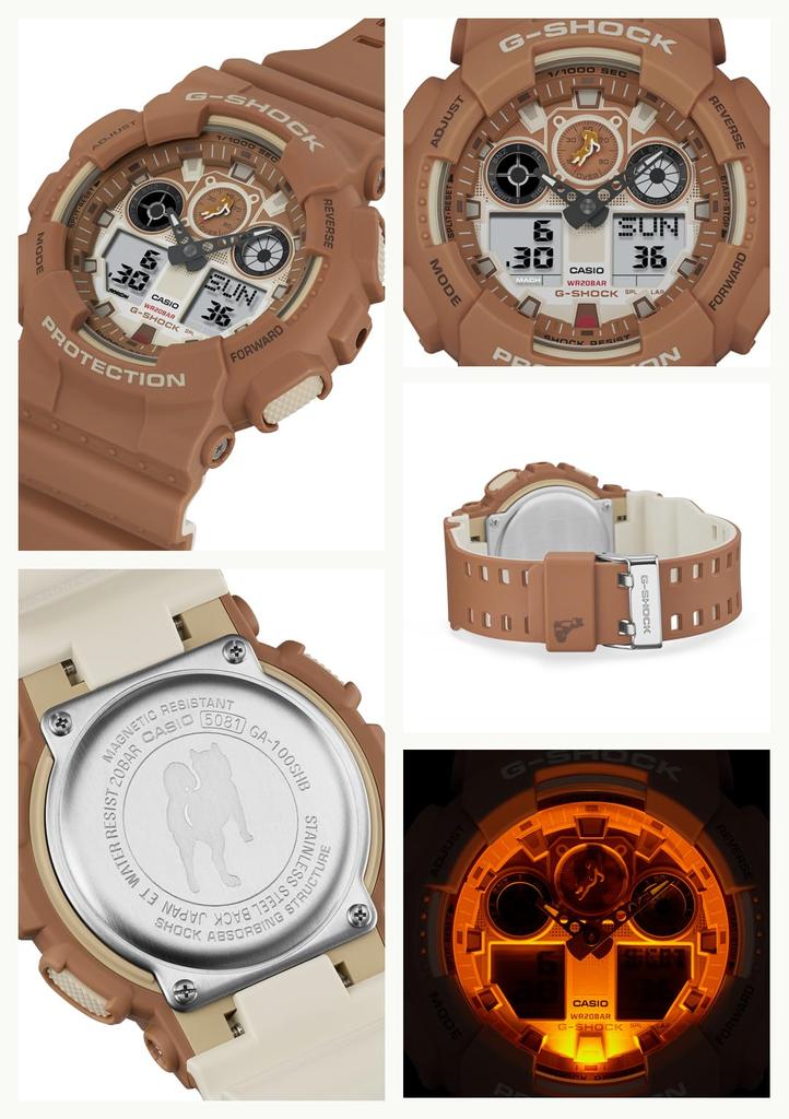 Часы Сделано в Японии SHIBAINU Коричневый [Casio] G-Shock [] GA-100SHB-5AJR Мужские