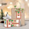 Writable Christmas Labels 250PCS/Roll Tags, Self Adhesive with Writing Surface, Present Sealing Stickers Seasonal Packaging for Decorative Envelopes