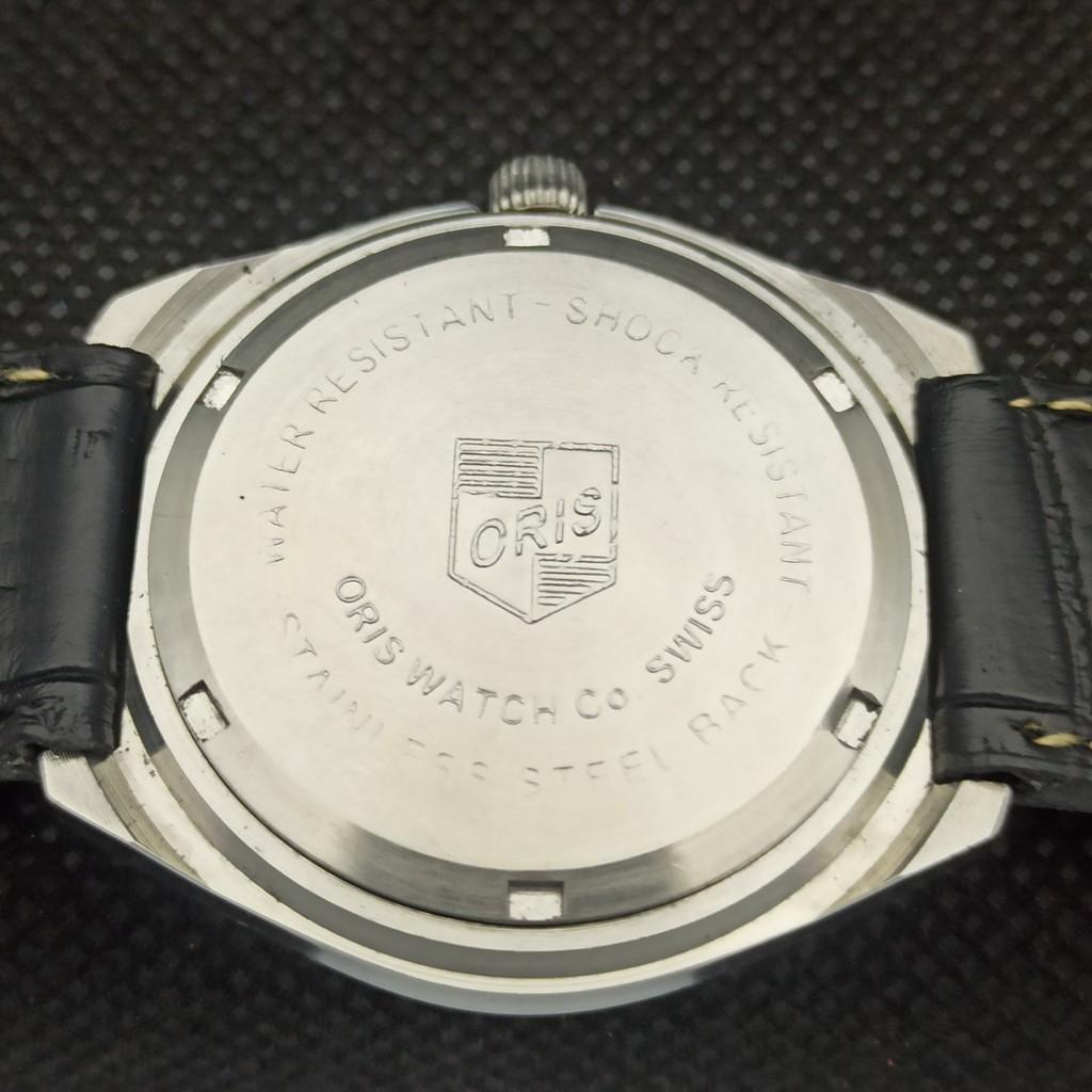 ВИНТАЖНЫЕ ШВЕЙЦАРСКИЕ МУЖСКИЕ ЧАСЫ ORIS С МЕХАНИЧЕСКИМ ЗАВОДОМ, ВОССТАНОВЛЕННЫЕ, ЗЕЛЕНЫЙ ЦИФЕРБЛАТ, REF 558b-a296970-1