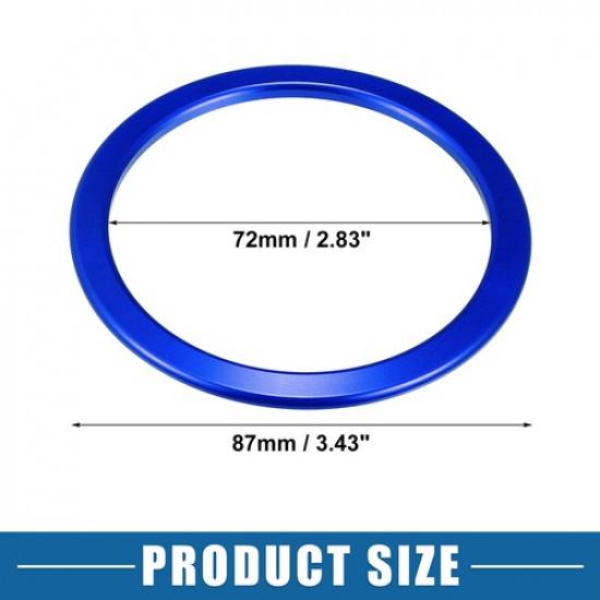 Накладка-кольцо на дефлектор воздуховода для Toyota Tundra 2014- Синий (Набор из 4)