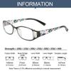 Elegant Flowers Vintage Reading Glasses Ultra Light Frame Eye Protection Anti-Blue Light Eyeglasses