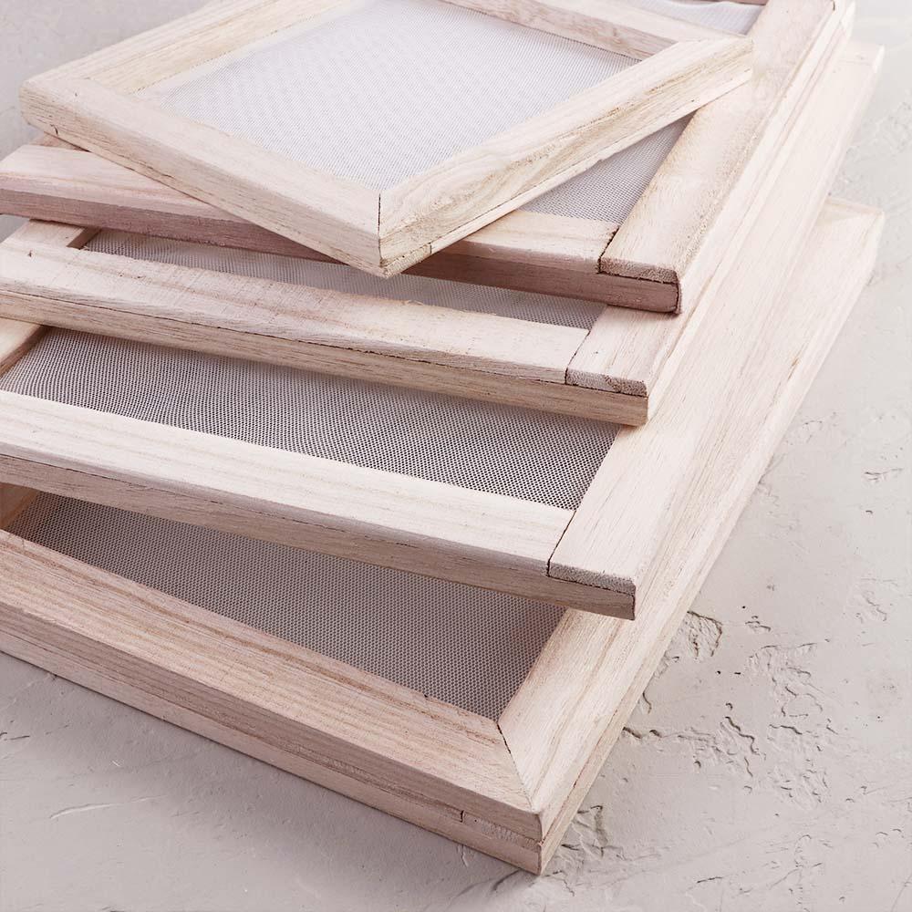 Recycling Art Crafts Wooden Paper Making Screen Mould Screen Frame Screen Frame Wooden paper holder