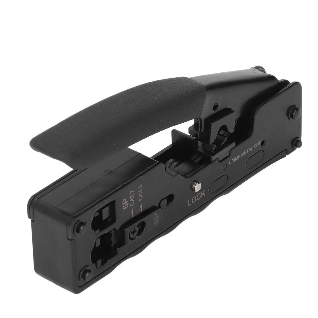 Набор клещей для обжима кабеля, храповой механизм, инструмент для зачистки и резки кабеля с 10 шт. RJ