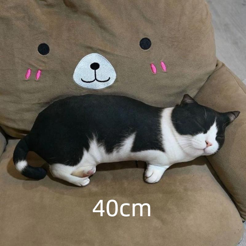 3D-печатная плюшевая подушка-свинка Реалистичная Мягкая Ткань, Безопасная для Кожи Милая Подушка для Дивана Кровати Праздничный Подарок для Детей