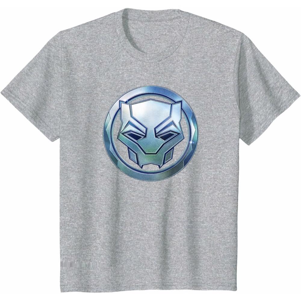 Black Panther Marvel TShirt Unisex Short Sleeve Minimalist Style Cotton Relaxed Fit Crew Neck Casual Top for Men Women