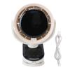 Portable Clamp Fan Automatic Oscillating 100 Speeds Cooling Fan for Home Travel Office USB Charging Touch Key LED