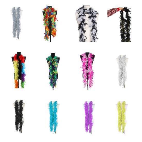 Перьевой шарф Вечеринка Пайетки Фольга 2 метра длиной Взрослый размер Шарф Вечеринки Торжества Сценические выступления Пушистый шарф