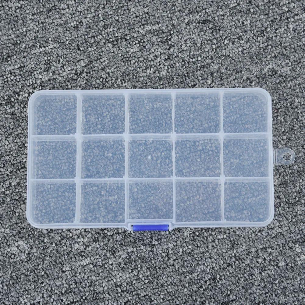 10/15/24/36 Compartments Transparent Plastic Storage Box Compartment Jewelry Adjustable Organizer Storage Boxes&Bins Adjustable