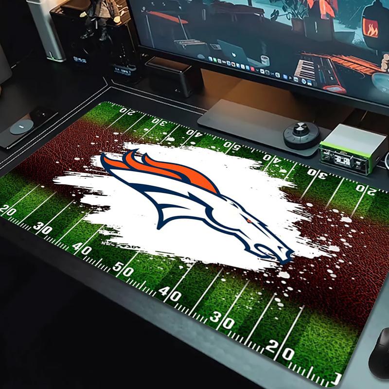 Denver Broncos Color Mouse Pad Large Gaming Table Cushion Non-slip Laptop Tablet Big Mousepad XXL Mat Mini PC Playmat With Lock edge