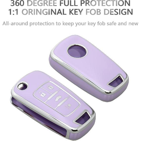 OFFCURVE Чехол для брелока Chevy Buick, Чехол-обложка для брелока из ТПУ для Buick Encore Chevy Chevrolet Camaro Equinox Impala Sonic Trax GMC Terrain Флип 4