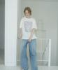HEEARI Flower Print Oversized T-Shirt_Blue Flower