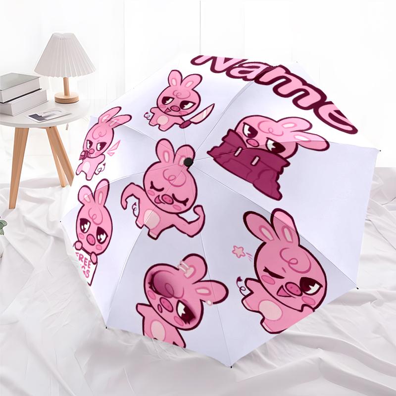 Personalized Name K-Kpop Team Print Umbrella - Automatic Open/Close, Eight-Rib Durable Frame, Automatic Folding Umbrella