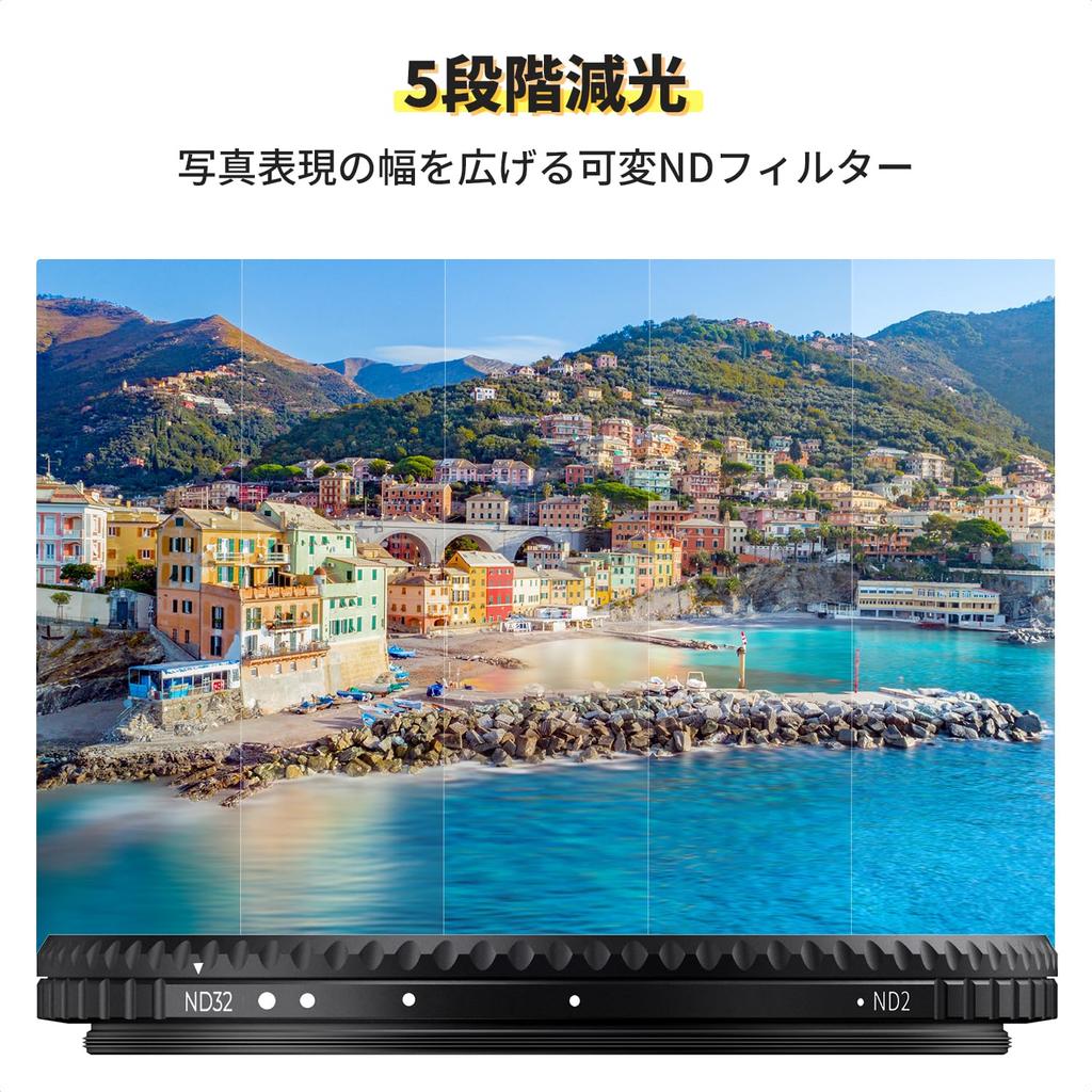 Concept 67mm Variable ND Filter TRUE COLOR Can Eliminate Yellow Cast Coating On Both Sides Optical Glass Water and Oil Repellent and Scratch Resistant