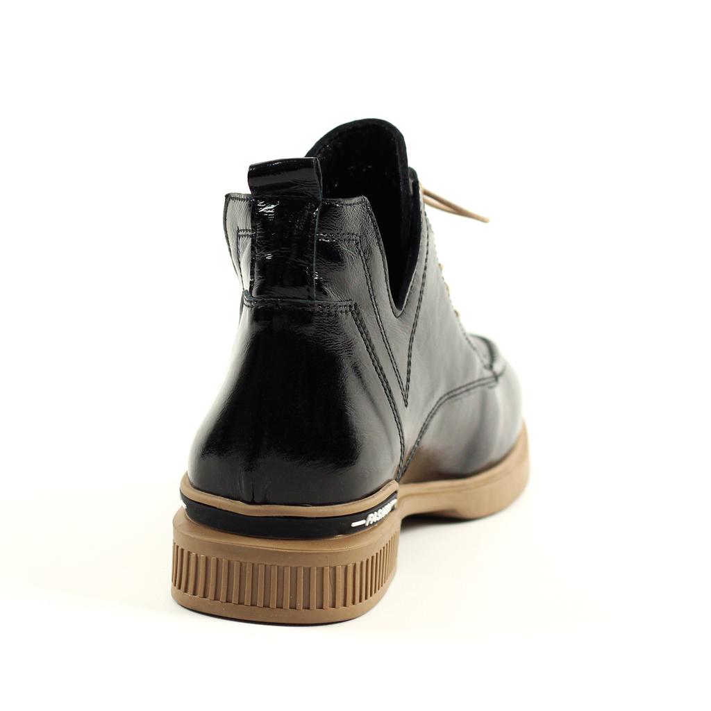 Ботинки лаковые Guero 146704 36 Черно-коричневые деми