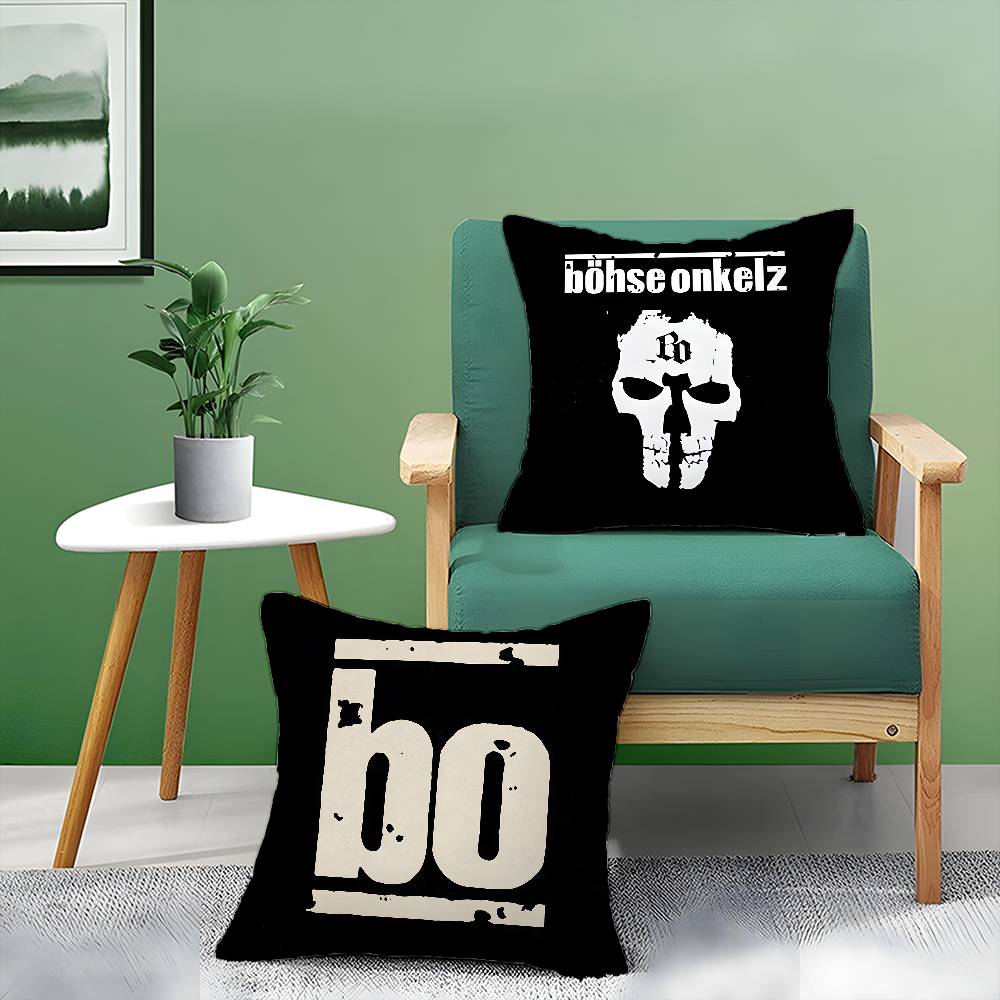 Music B-Bohse Onkelz-MT Band Pillow Case Printed Brushed Fleece Pillow Baby Skin-Touch Eco-Friendly Dye-Sublimat
