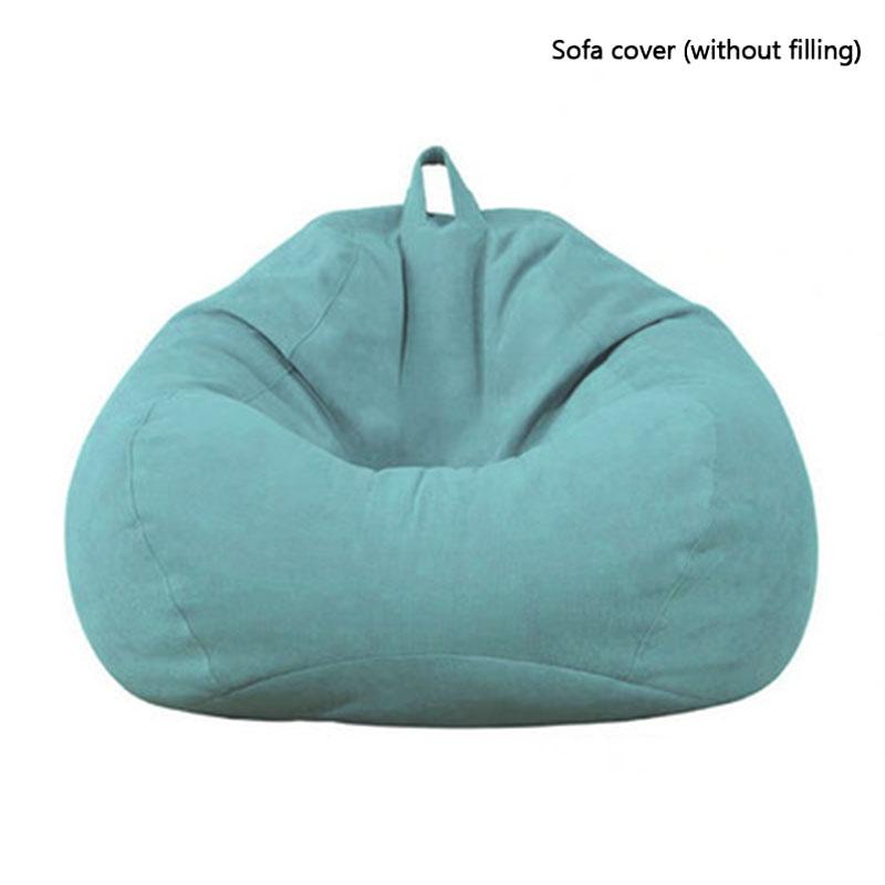 Trendy Unisex Living Room Beanbags Lounger Lazy Sofa Bean Bag Cover Indoor Seat Bean Bag For Adults Kids(No Filling) Without Filler Large Sofa Cover