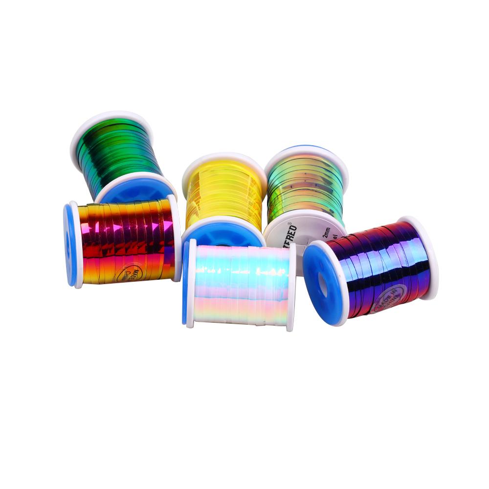 2 мм 2 тона материал для вязания мушек плоский майларовый мишурный для стримера флэшбэк нимфы комариное тело ребро рыболовная приманка