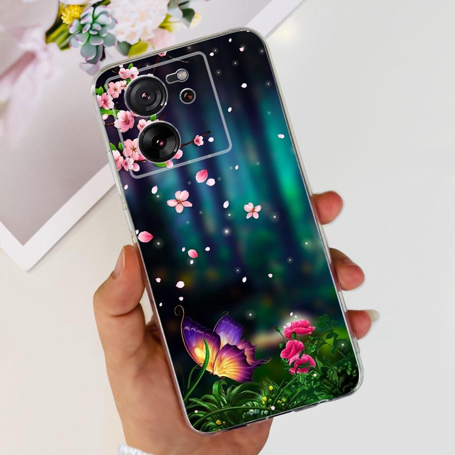 Чехол для Xiaomi 13T Pro Роскошная окрашенная задняя крышка Прозрачный силиконовый чехол для телефона Для Xiaomi Mi 13T Pro 13TPro Мягкие чехлы Сумки 6.67''
