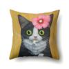 Cute Cat Animal Print Pattern Cushion Cover Home Living Room Sofa Bedroom Decoration Throw Pillow Pillow Cover 45x45cm