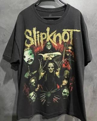 Редкая футболка Slipknot 90-х, черная, с коротким рукавом, унисекс, репринт, размеры S-5XL KH11644