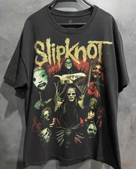 Редкая футболка Slipknot 90-х, черная, с коротким рукавом, унисекс, репринт, размеры S-5XL KH11644