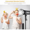 Студийный светодиодный видеосвет 150 Вт, цветовая температура 5600K, регулируемая яркость, CRI93+, TLCI95+, крепление Bowens с защитным колпаком