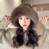 Warm Winter Plush Hat Thickened Ear Protection Hat Trendy Knit Hat  for Women