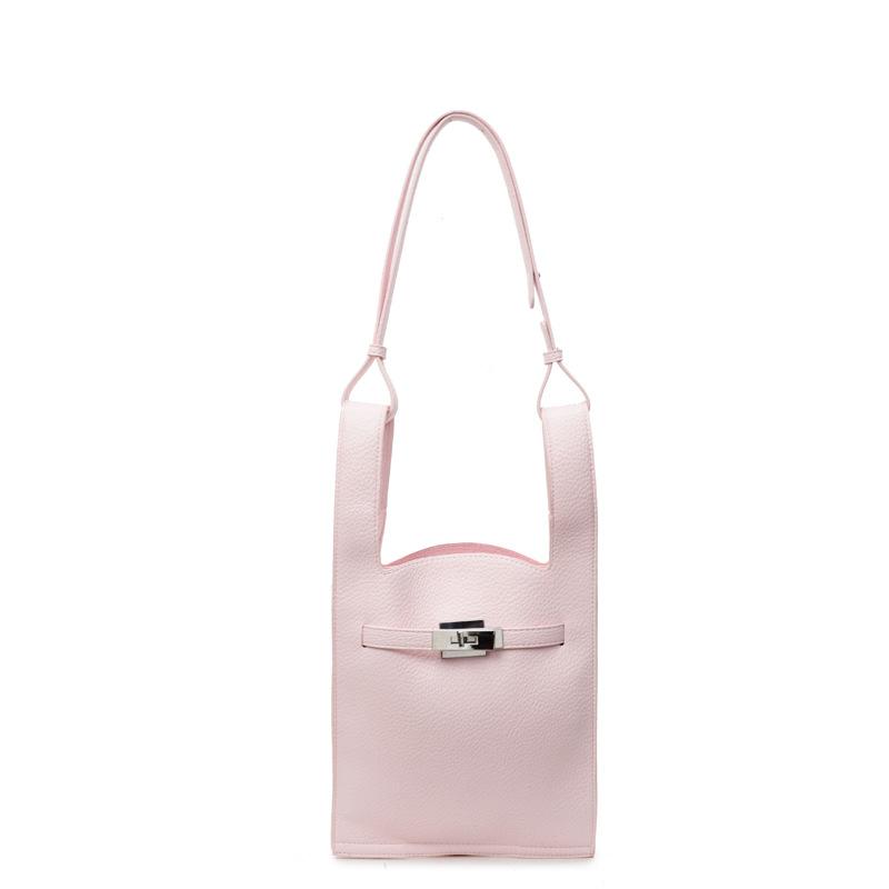 Тренд и мода простой нишевый шоппер с узором личи женский универсальный в зарубежном стиле легкий высококлассный мессенджер