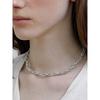 [Byhyeres] Silver (W) Pearl Metal Lace Necklace Bh7N53727W9420