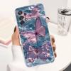 Pink Butterfly Pattern For Samsung A51,30,71,S9,Ultra,S20,FE,22,Lite,23,21,PIus,10,Transparent, Silicone Case