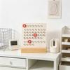 Acrylic Calendar Stand Wooden Base Desktop Calendar Nordic Perpetual Calendar  Desktop Ornament